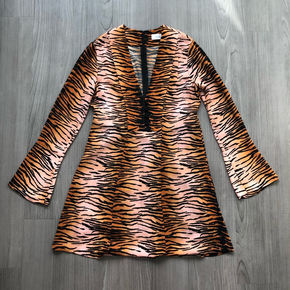 A.L.C Brinkley Tiger Print Mini Dress NWOT
